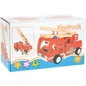 Feuerwehrauto aus Holz