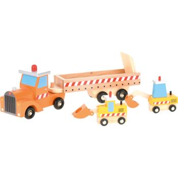 LKW mit Anhänger aus Holz