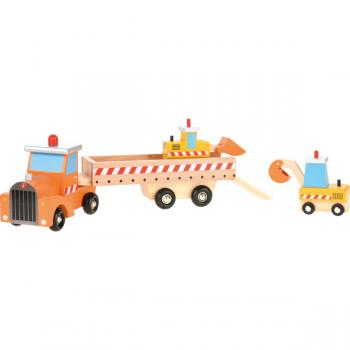 LKW mit Anhänger aus Holz