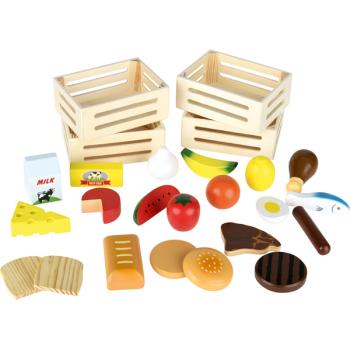 Lebensmittel Set mit Kisten, 25 Teile