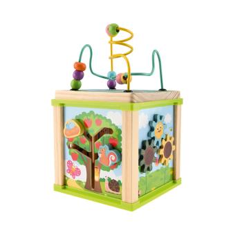 Würfel mit Labyrinth und Perlen