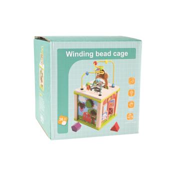 Würfel mit Labyrinth und Perlen