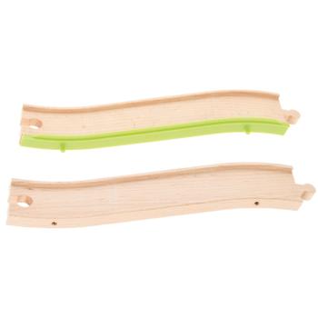 Holzschienen Set 22, Doppelbahn, Aufstiegsrampe