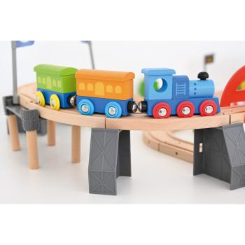 Holzeisenbahn, 90 Elemente