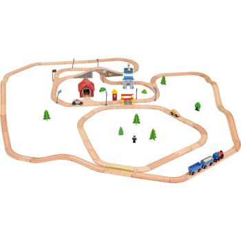 Holzeisenbahn, Grundset H, 190 Elemente