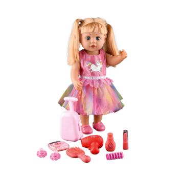 Frisierpuppe Ariana, mit Geräuschen und Zubehör, Grösse 43 cm