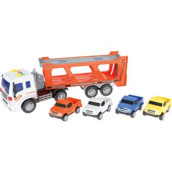 Sattelschlepper mit 4 Autos