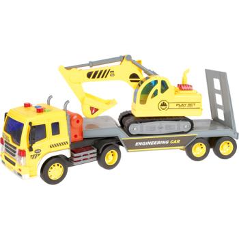 Sattelschlepper mit Bagger