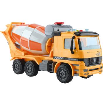 Betonmischer mit Warnsignalen