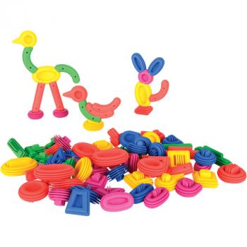 Gummi-Bausteinset Figuren