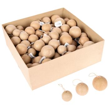 Pappmaschee-Weihnachtskugeln, 105 Stck.