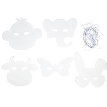 Masken zum Selbstgestalten – Tiere, 16 Stck.