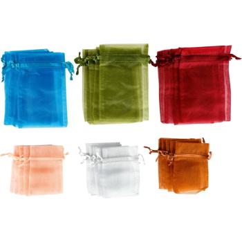 Bunte Organza-Säckchen, 30 Stck.