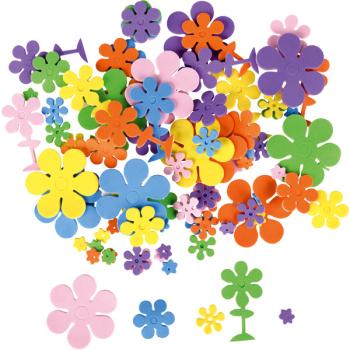 Moosgummiaufkleber, Blumen