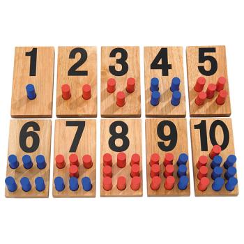 Holztafeln mit Ziffern