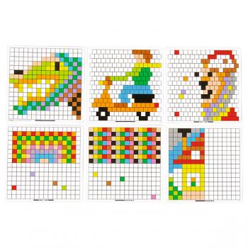 Vorlagen für Quadrat-Mosaik-Steckspiel