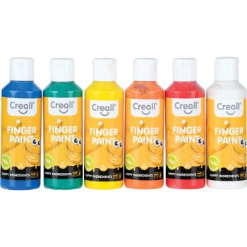 Fingerfarben Öko, 6 x 80 ml