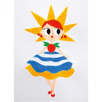 Temperafarben-Set, Sommer, 4x1000 ml