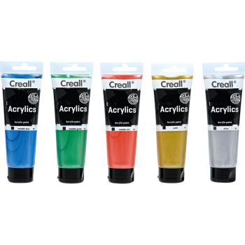 Acrylfarben 120 ml, 5er Set, Metallic