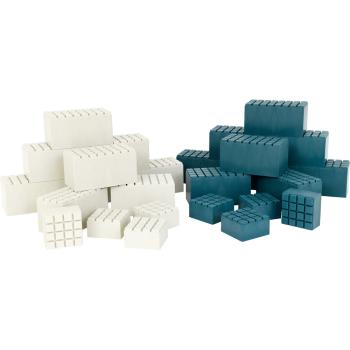 Bausteine XXL, grau-blau