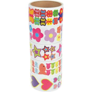 Sticker auf Rollen, 5-er Set