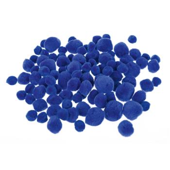 Pompons, blau
