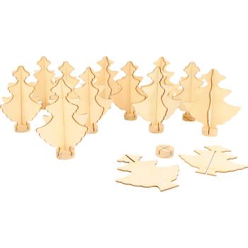 Weihnachtsbäume zum Bemalen, 12 Stck.