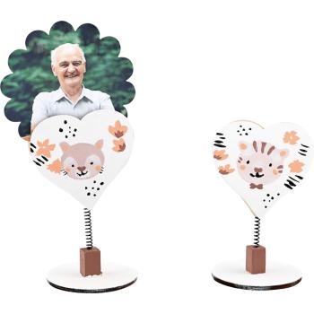 Herz-Fotohalter aus Holz, 12 Stck.