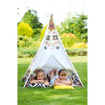 Indianerzelt, gemustert