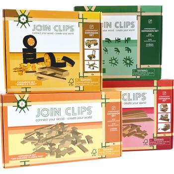 Join Clips - Holzbausteine, 260 Bausteine