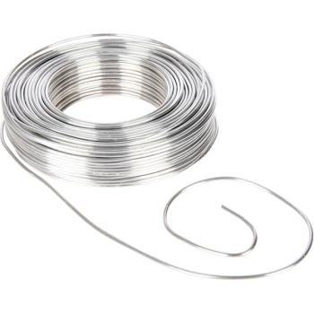 Basteldraht Alu, 50 m, silber