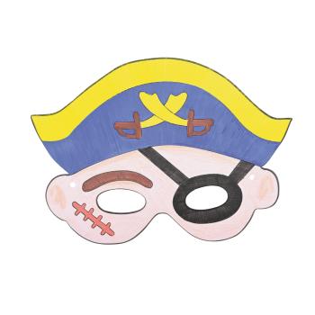Papiermasken - Pirat, 12 Stck.