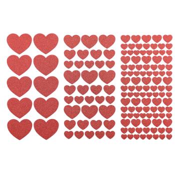 Glitzersticker Herzen, 146 Stck.