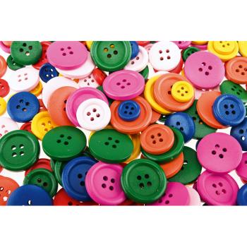 Bunte Holzknöpfe, 200 Stck.