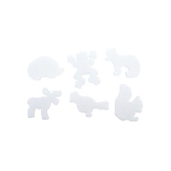 Steckplattenset für Bügelperlen NABBI® MINI, 6 Tiere