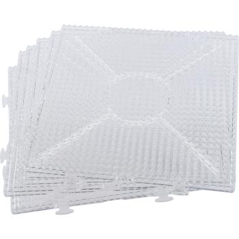 Steckplattenset für Bügelperlen NABBI® MINI, Quadrate, 10 Stck.