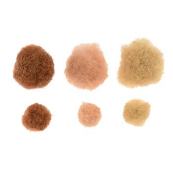 Pompons, 150 Stck., Tönung (654127)