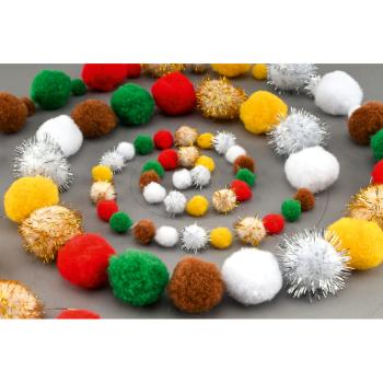Pompons, 200 Stck.