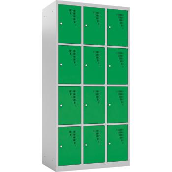 Metallspind, H 180 cm, mit 12 Fächern