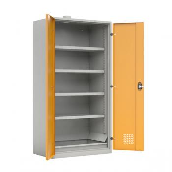 Chemikalienschrank H 200, mit Bodenwanne und Absaugstutzen