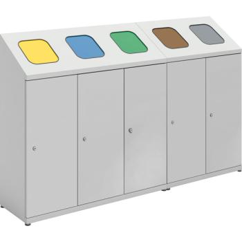 Mülltrenner aus Metall, 5 Kammer