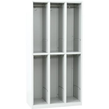 Metallspind-Korpus, H 180 cm, mit 6 Fächern