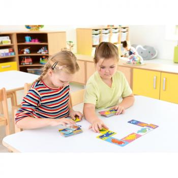 Doppelseitiges Dominospiel - Dinosaurier