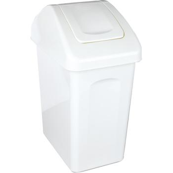 Abfallbehälter E mit Schwingdeckel, 10 l, weiss