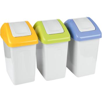 Abfallbehälter E mit Schwingdeckel, 10 l, grün