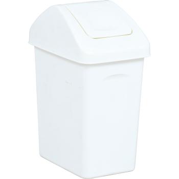Abfallbehälter C mit Schwingdeckel, 25 l - weiss