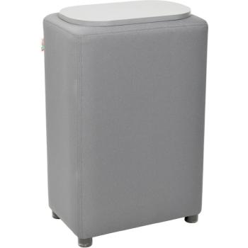 Modul Blocks maxi, Lehne B 50, H 74, mit Tischplatte, graphit