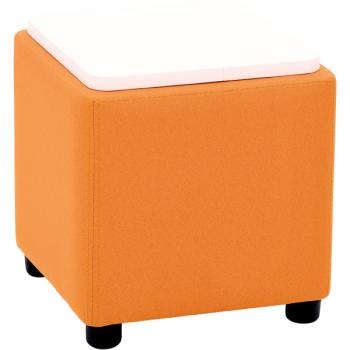 Modul Blocks mini - Eckhocker mit Tischplatte, senf