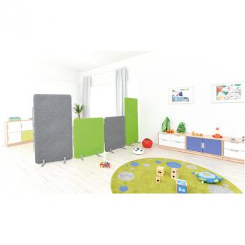 Akustik-Trennwand, H 160 cm, grün