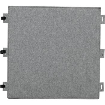 Wandschirm aus Filz, Quadrat, grau, 60 x 60